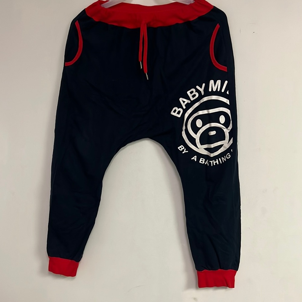 A BATHING APE Kids Slim Silhouette Sweat Pants BABY MILO